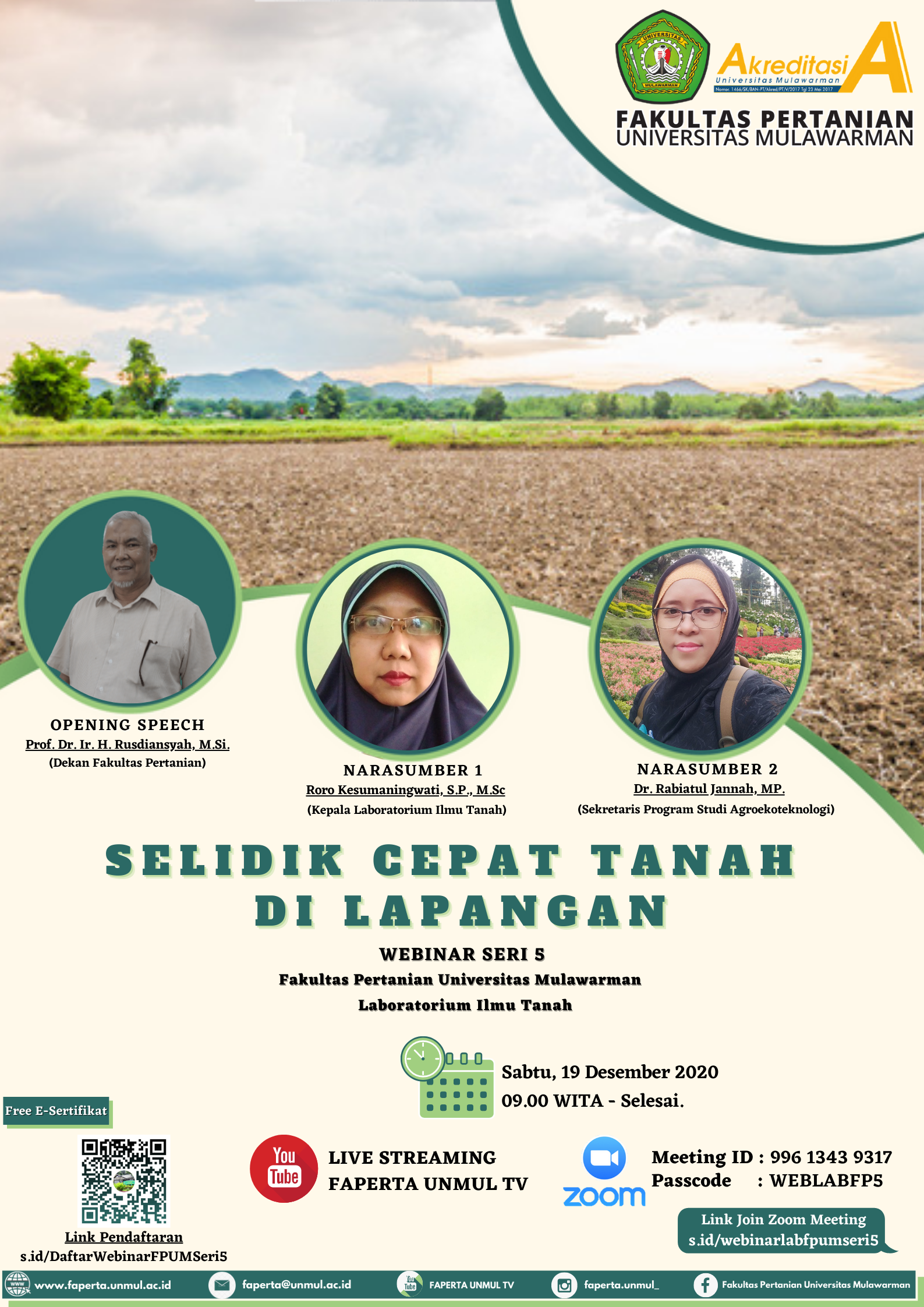Materi Webinar Seri 5 Laboratorium Fakultas Pertanian Universitas Mulawarman