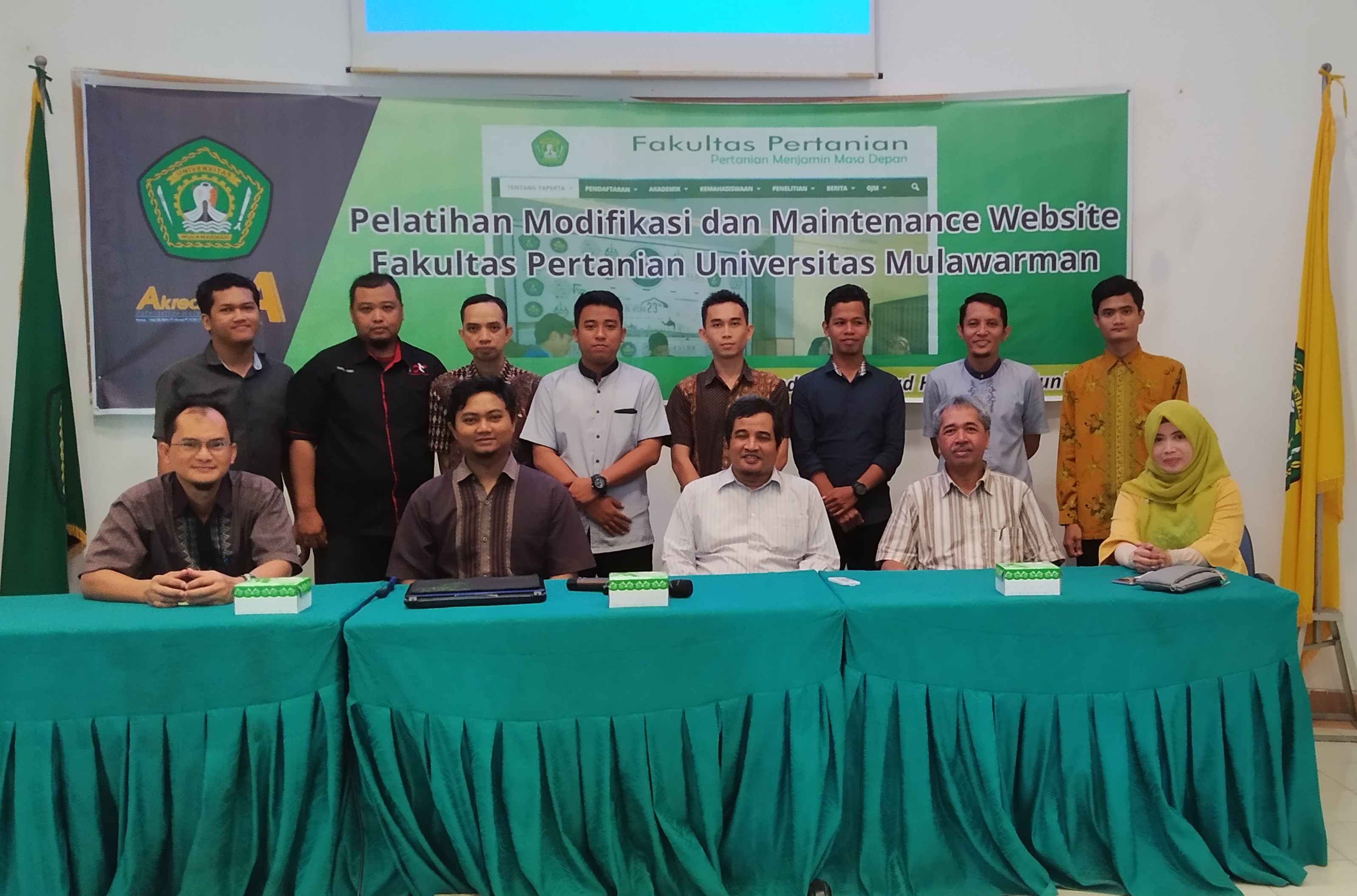 Pelatihan Modifikasi Dan Maintenance Website Fakultas Pertanian Universitas Mulawarman