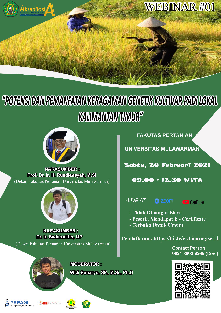 [Liputan Kegiatan] Webinar Seri 1 Jurusan Agroekoteknologi Fakultas Pertanian Universitas Mulawarman