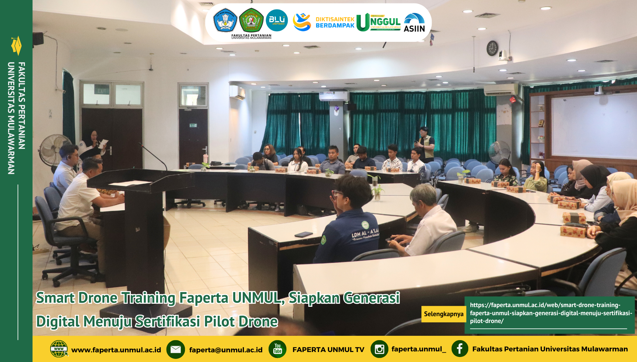 Smart Drone Training Faperta UNMUL, Siapkan Generasi Digital Menuju Sertifikasi Pilot Drone