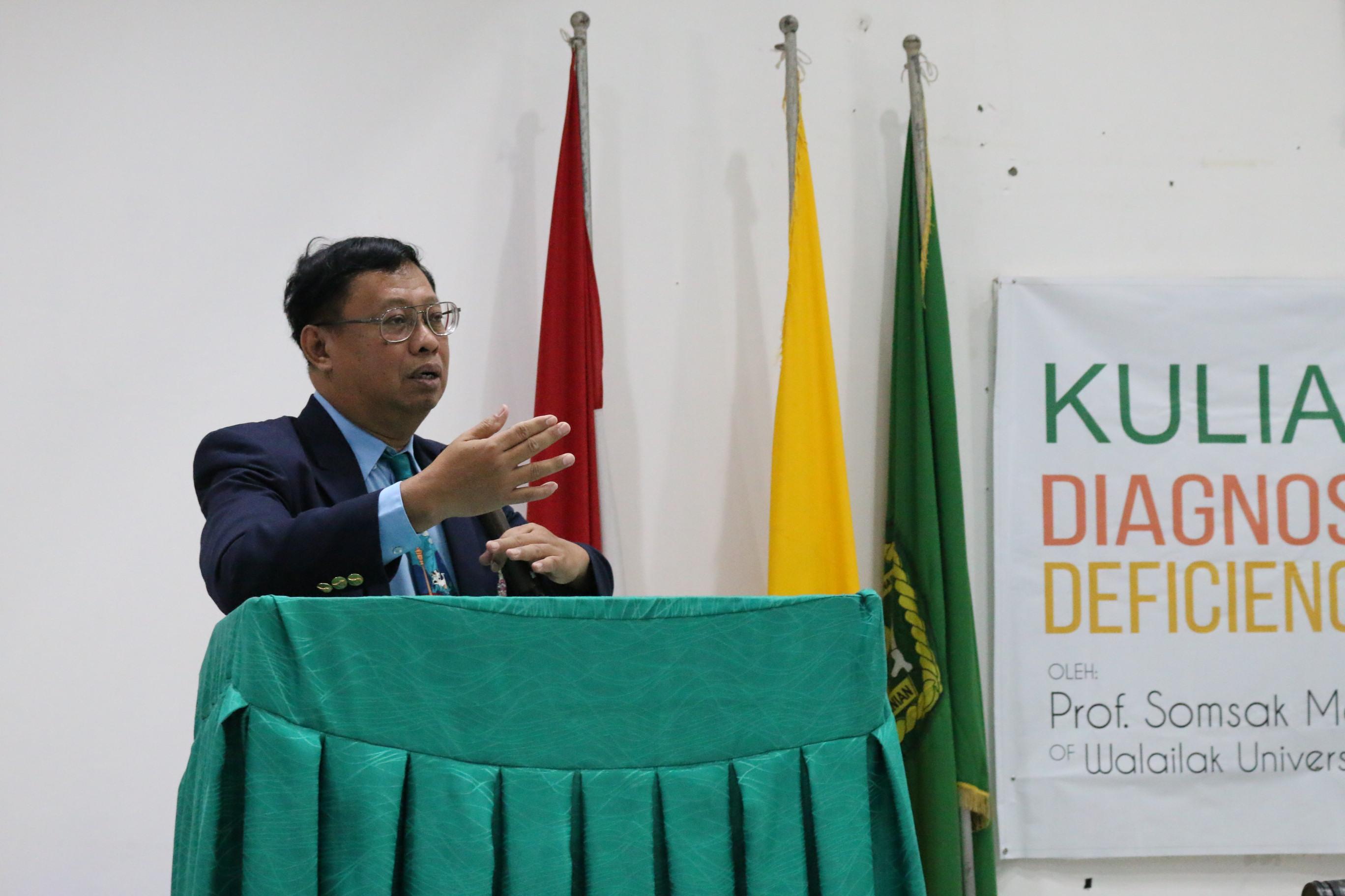 Kuliah Umum : Diagnosis of Nutrient Deficiency Symptoms for Oil Palm – Oleh Assoc. Prof. Dr. Somsak Maneepong