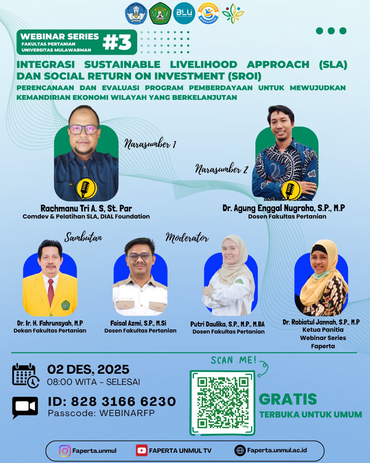 📢 Webinar Series #3 Fakultas Pertanian, Universitas Mulawarman Tahun 2025