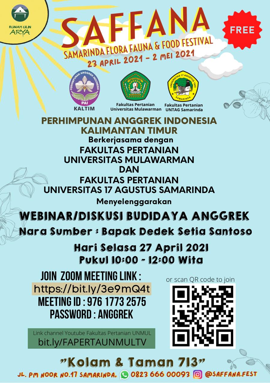 [Liputan Kegiatan] Webinar/Diskusi Budidaya Anggrek