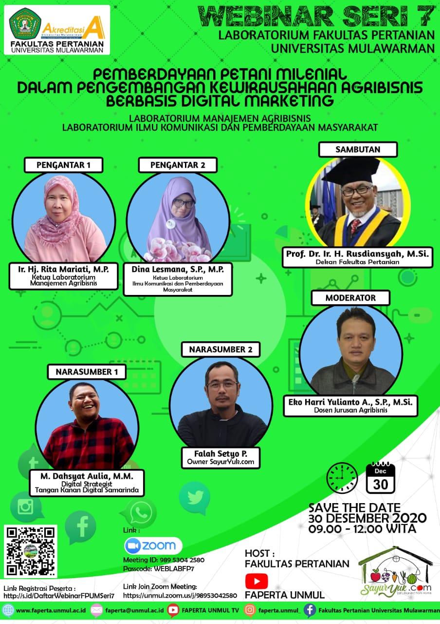 Materi Webinar Seri 7 Laboratorium Fakultas Pertanian Universitas Mulawarman