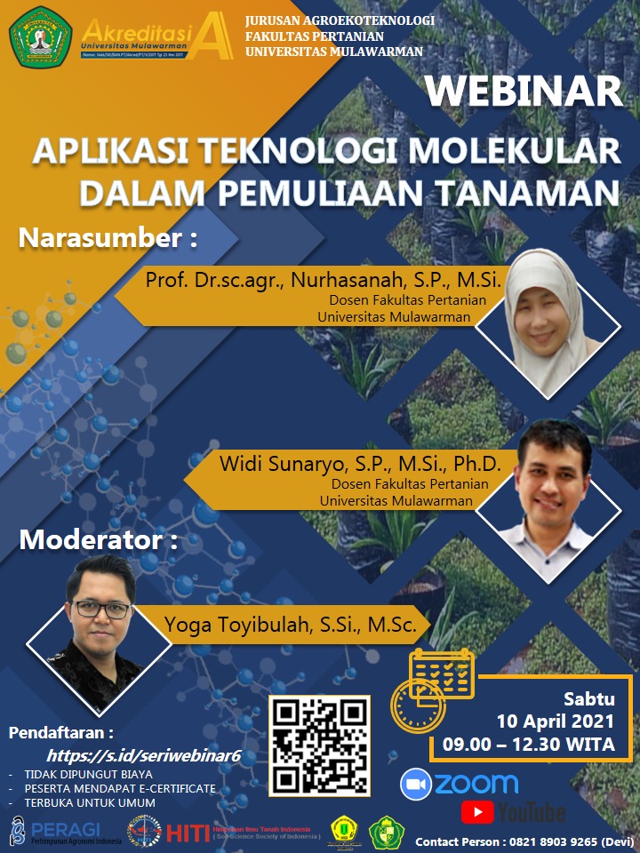 [Liputan Kegiatan] Webinar Seri 6 Jurusan Agroekoteknologi Fakultas Pertanian Universitas Mulawarman