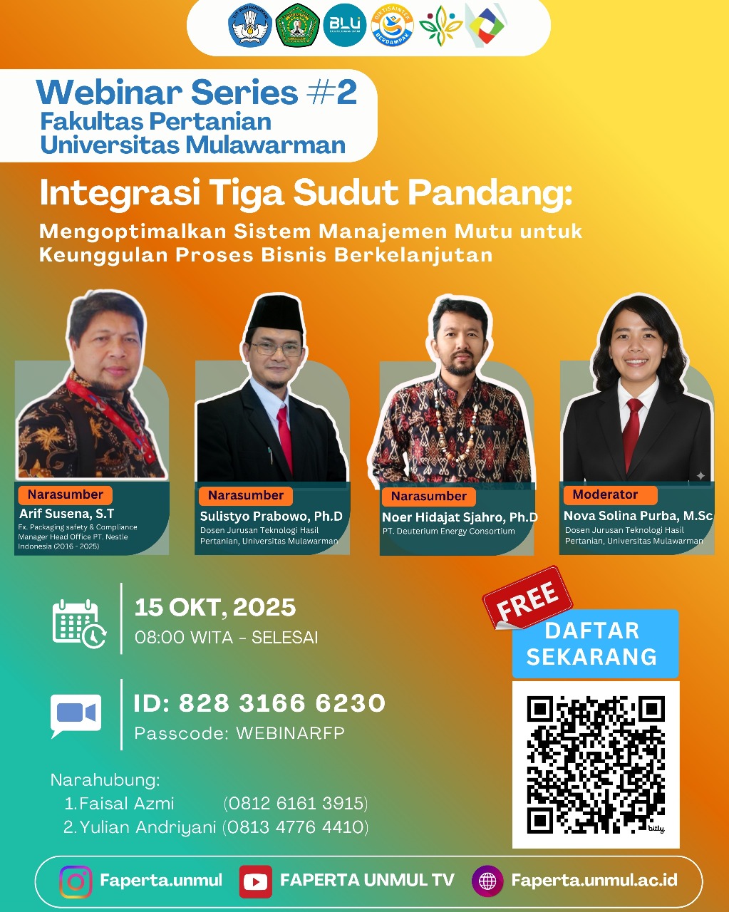 Materi Webinar Series #2 Fakultas Pertanian Universitas Mulawarman