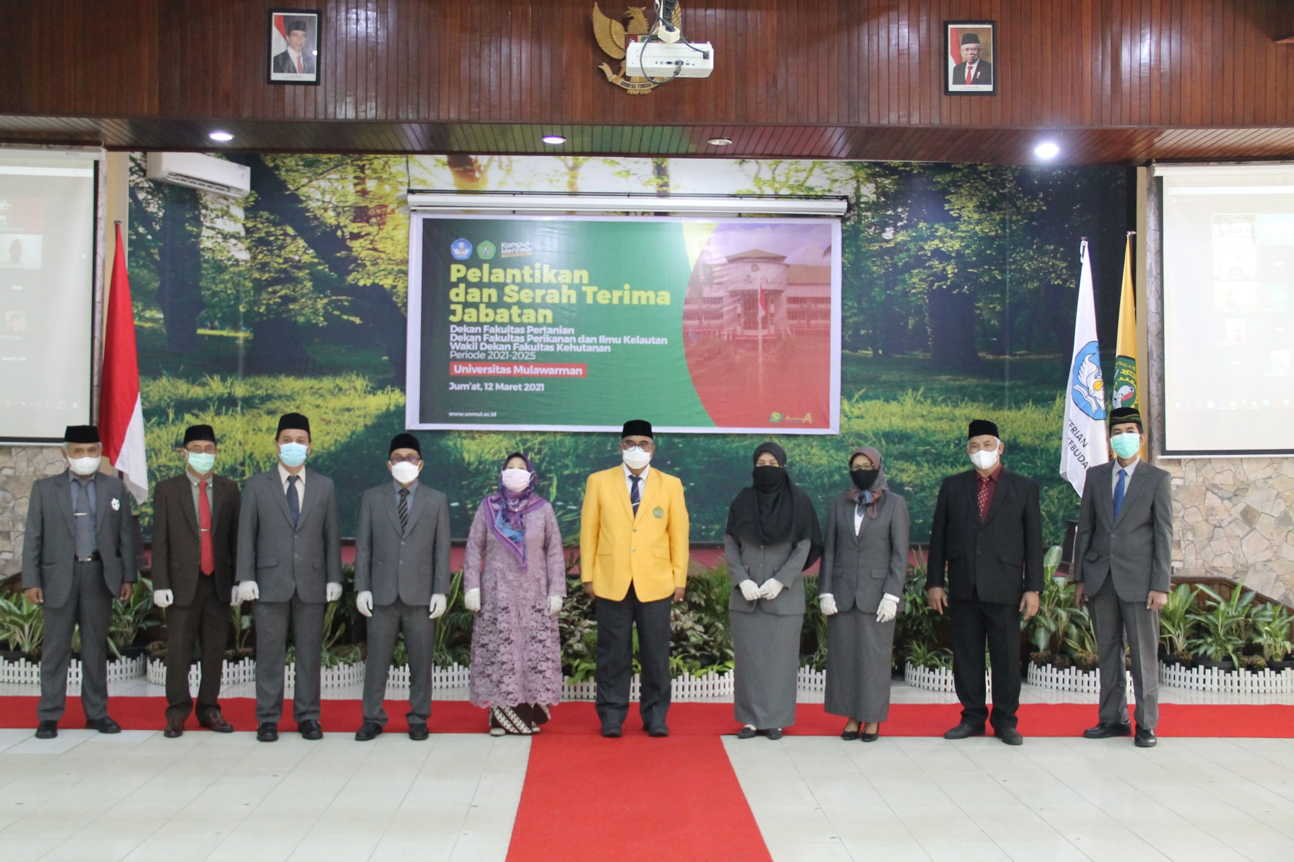 Pelantikan Dekan Fakultas Pertanian Universitas Mulawarman Periode 2021-2025