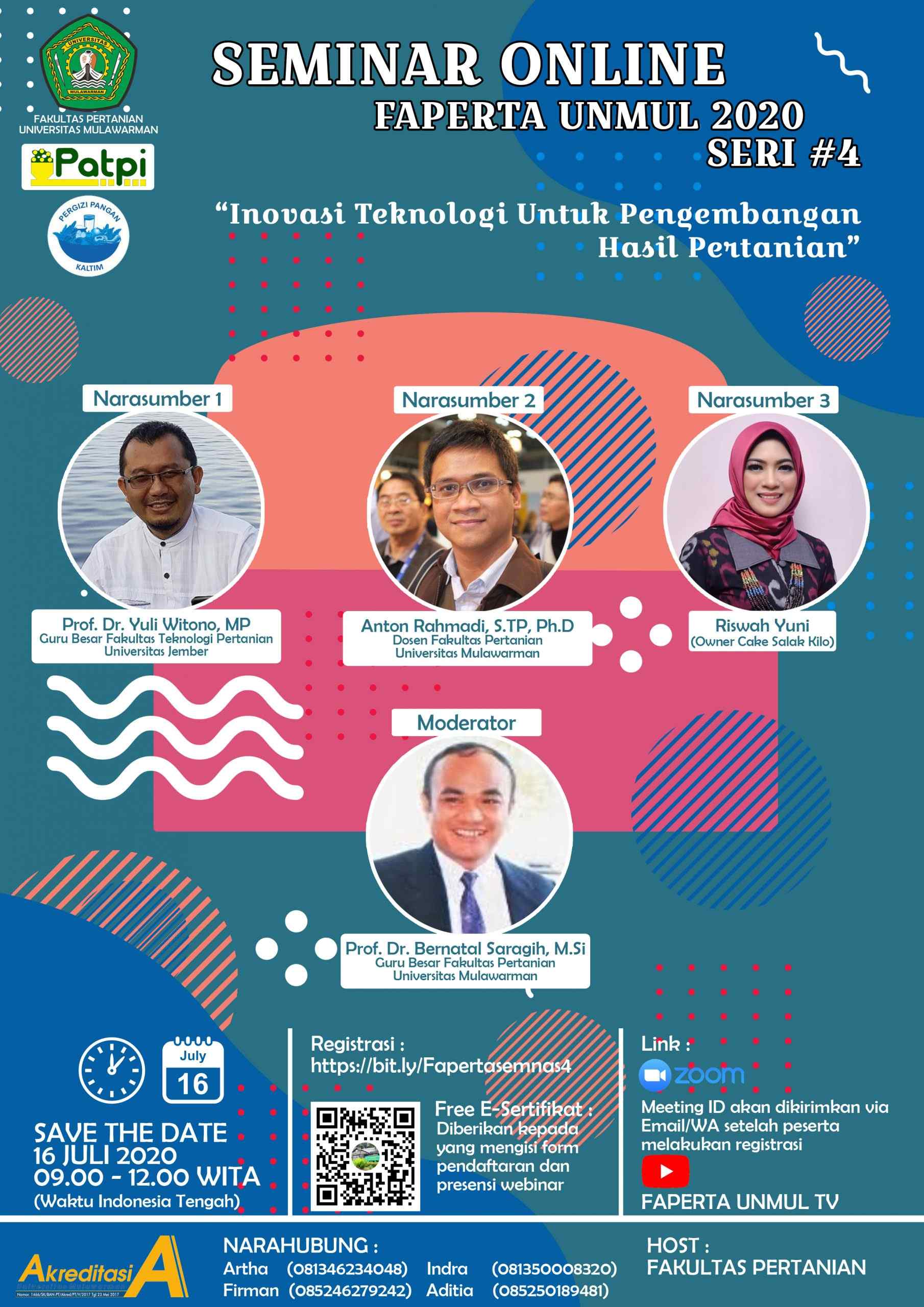 Yuukkk Join di Seminar Online Fakultas Pertanian Universitas Mulawarman Seri 4