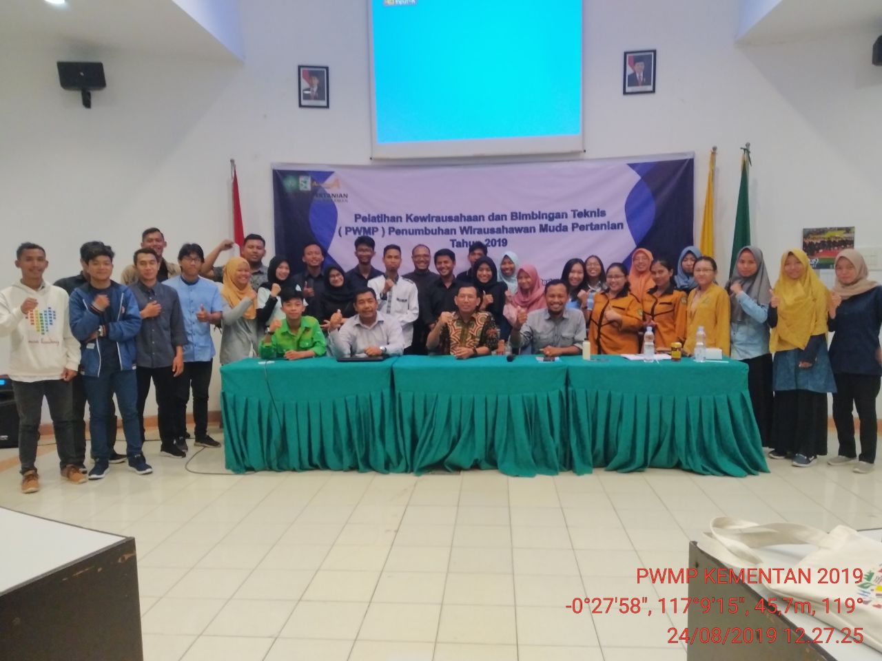 Pelatihan kewirausahaan dan Bimbingan Teknis Penumbuhan Wirausahawan Muda Pertania (PWMP) Tahun 2019