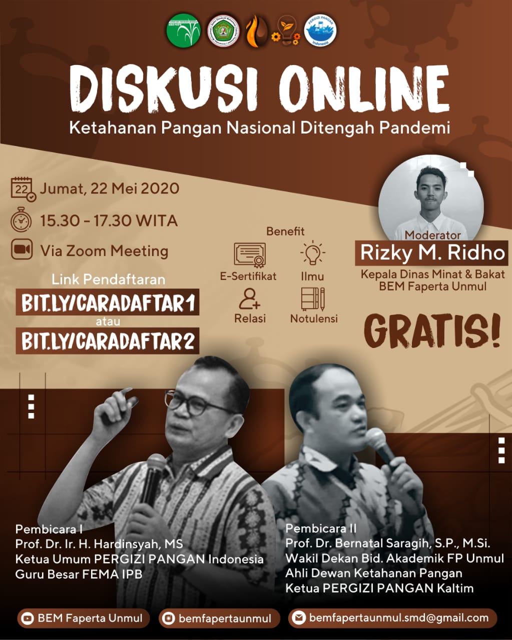 Diskusi Online Ketahanan Pangan Nasional Ditengah Pandemi