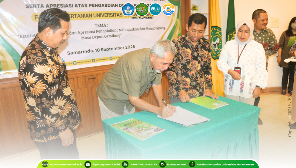 Estafet Kepemimpinan dan Apresiasi Pengabdian: Fakultas Pertanian Universitas Mulawarman Gelar Serah Terima Jabatan dan Purnabakti