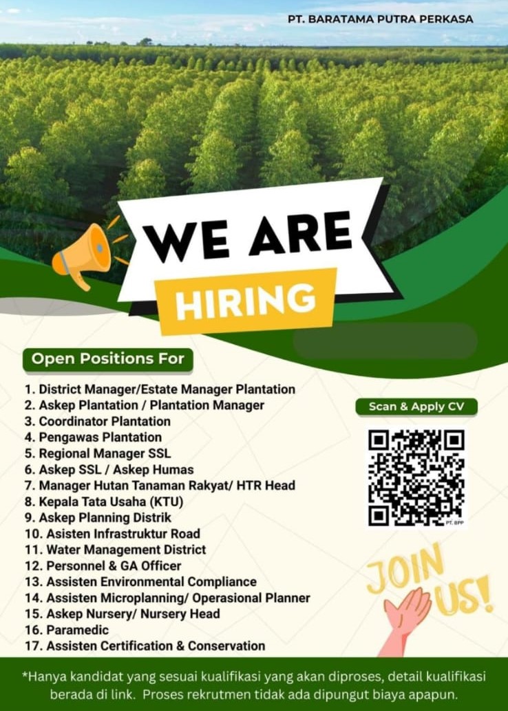 Hiring PT. BARATAMA PUTRA PERKASA