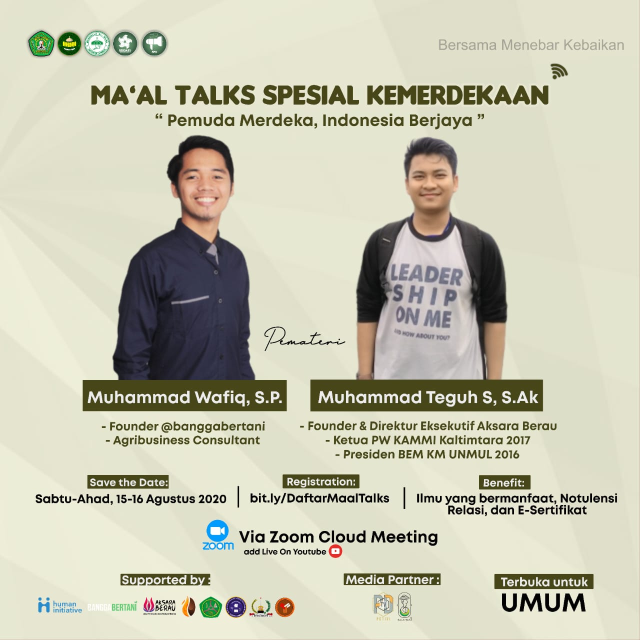 [MA'AL TALKS SPESIAL KEMERDEKAAN : Pemuda Merdeka, Indonesia Berjaya]