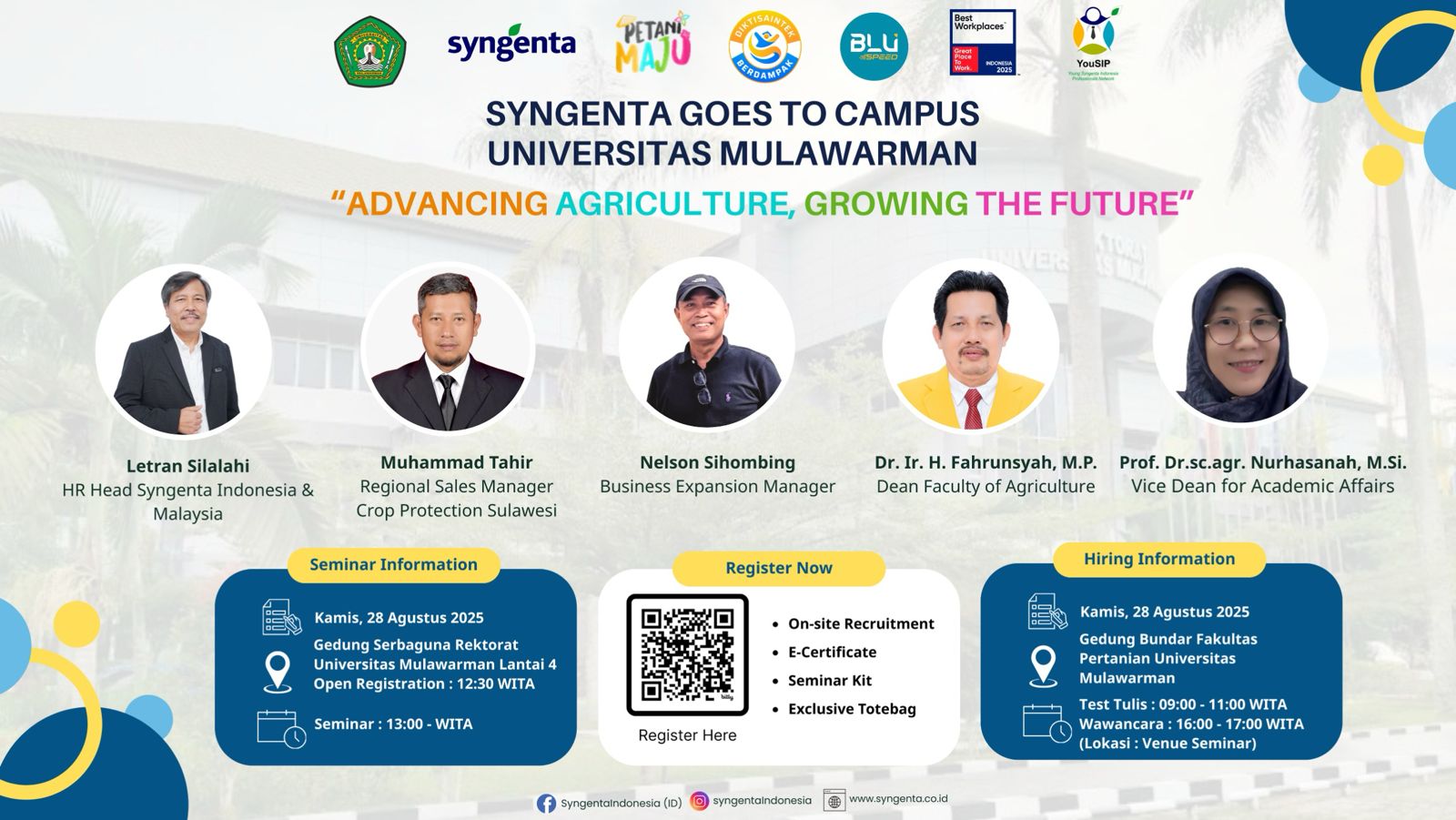 Seminar & Hiring Syngenta Goes To Campus