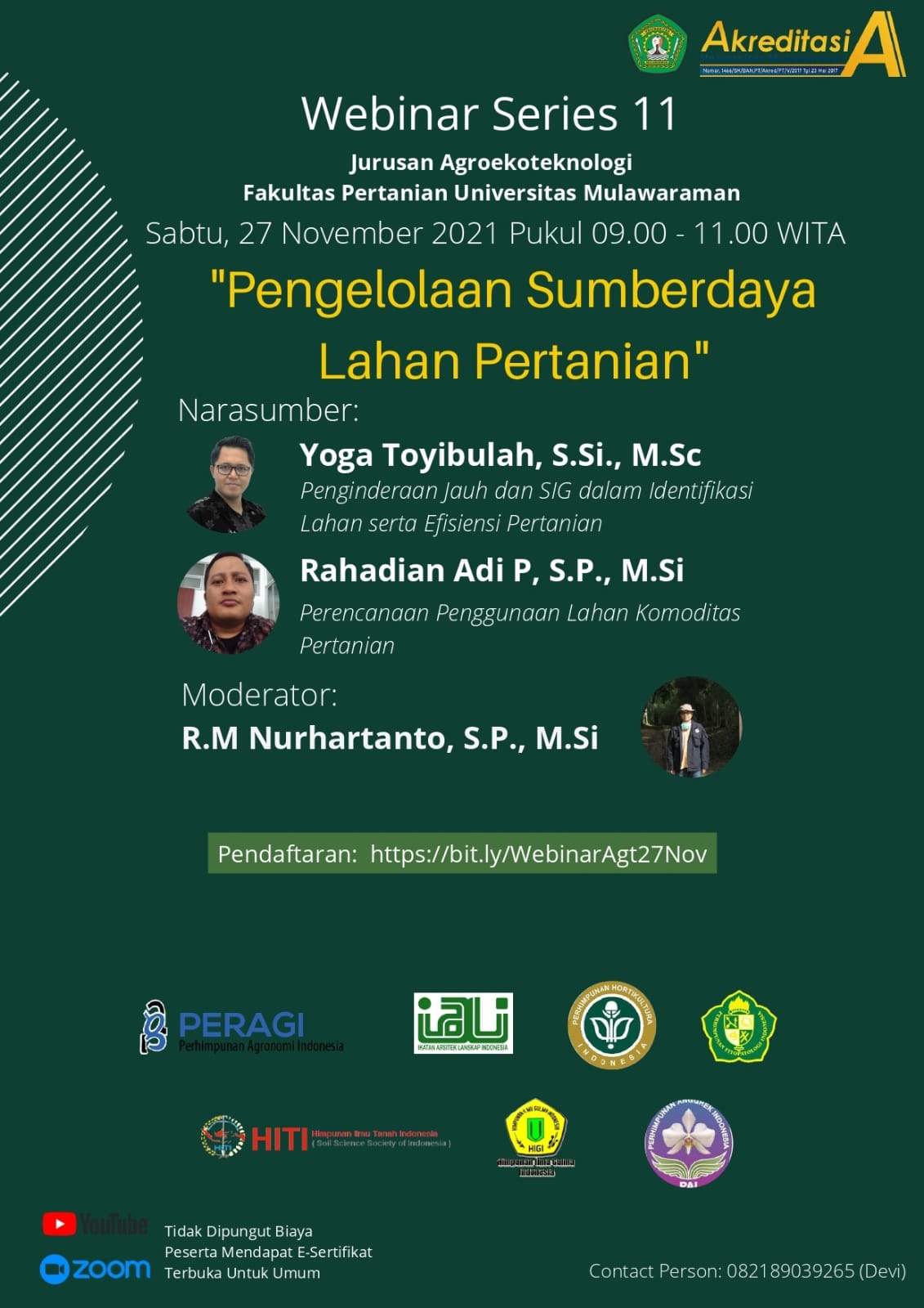 Yuks Join di Webinar Seri 11 Jurusan Agroekoteknologi Fakultas Pertanian Universitas Mulawarman