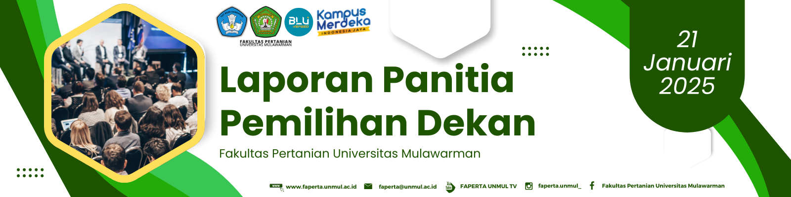 Laporan Panitia Pemilihan Dekan Fakultas Pertanian Universitas Mulawarman Periode 2025 - 2029