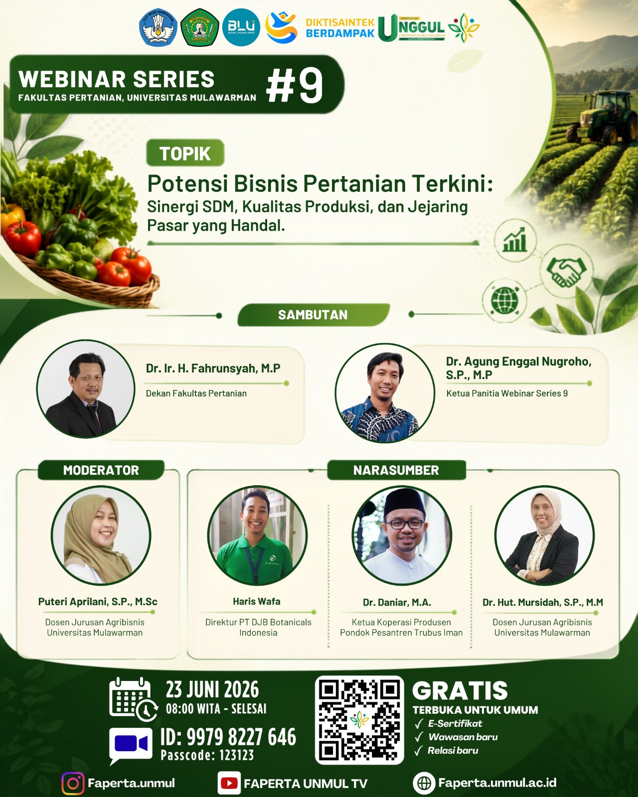 Materi Webinar Series #9 Fakultas Pertanian Universitas Mulawarman