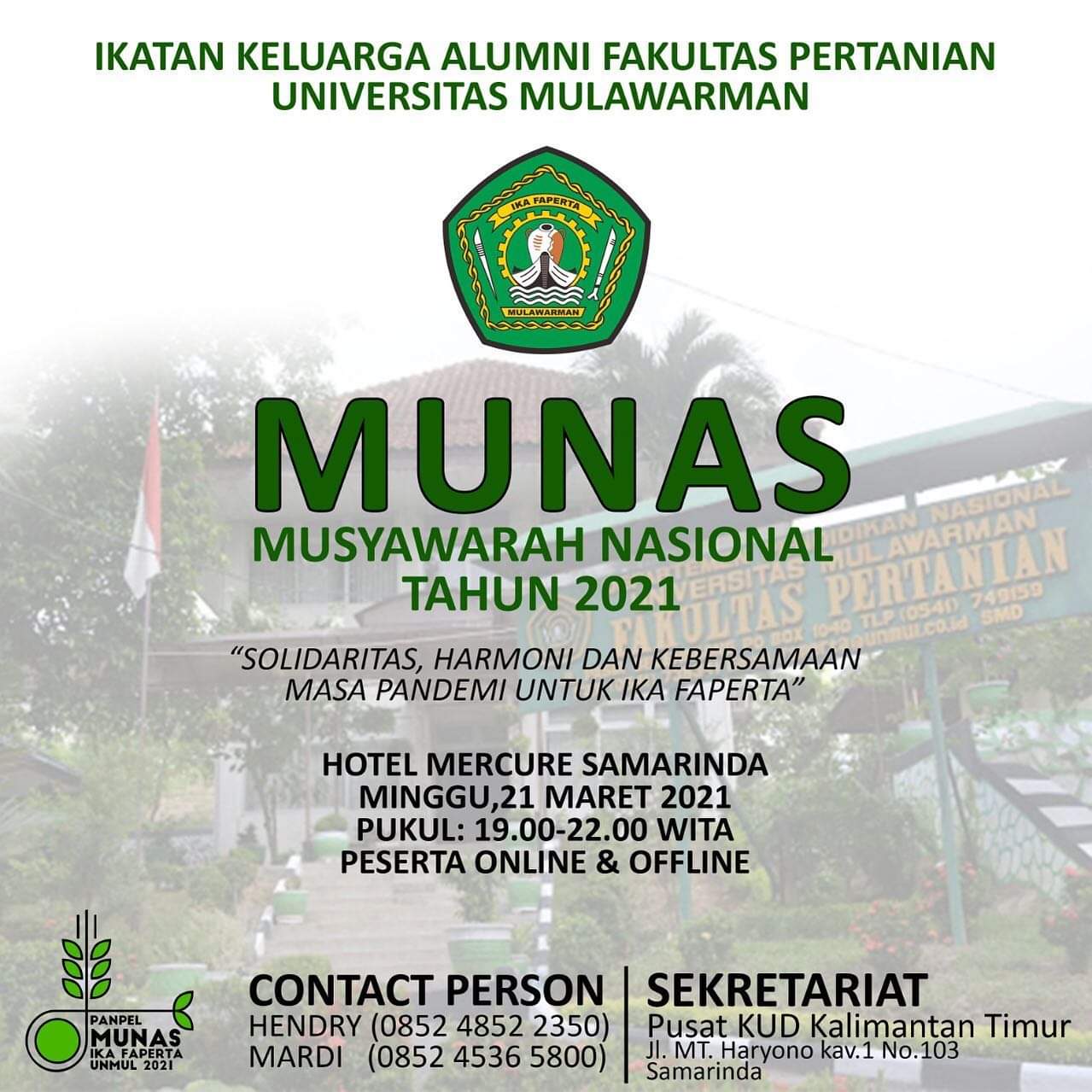 Musyawarah Nasional IKA Fakultas Pertanian Universitas Mulawarman