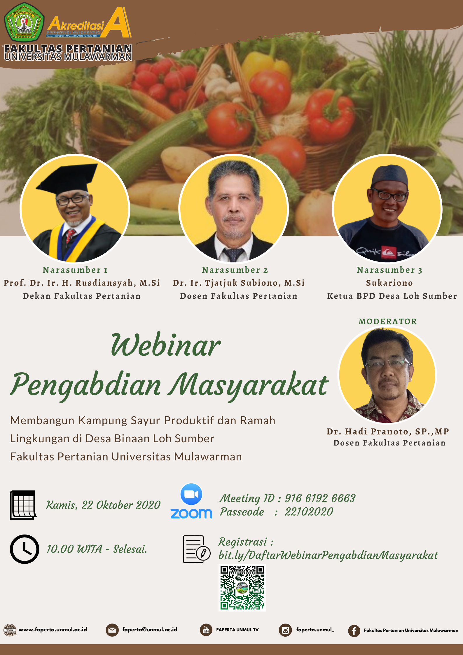 Webinar Pengabdian Masyarakat Fakultas Pertanian