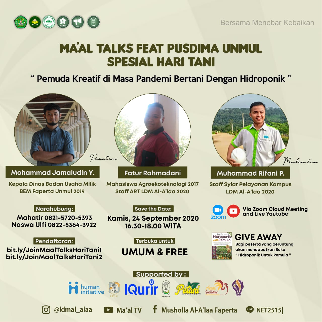 [Ma'al Talks Spesial Hari Tani feat Pusdima Unmul]