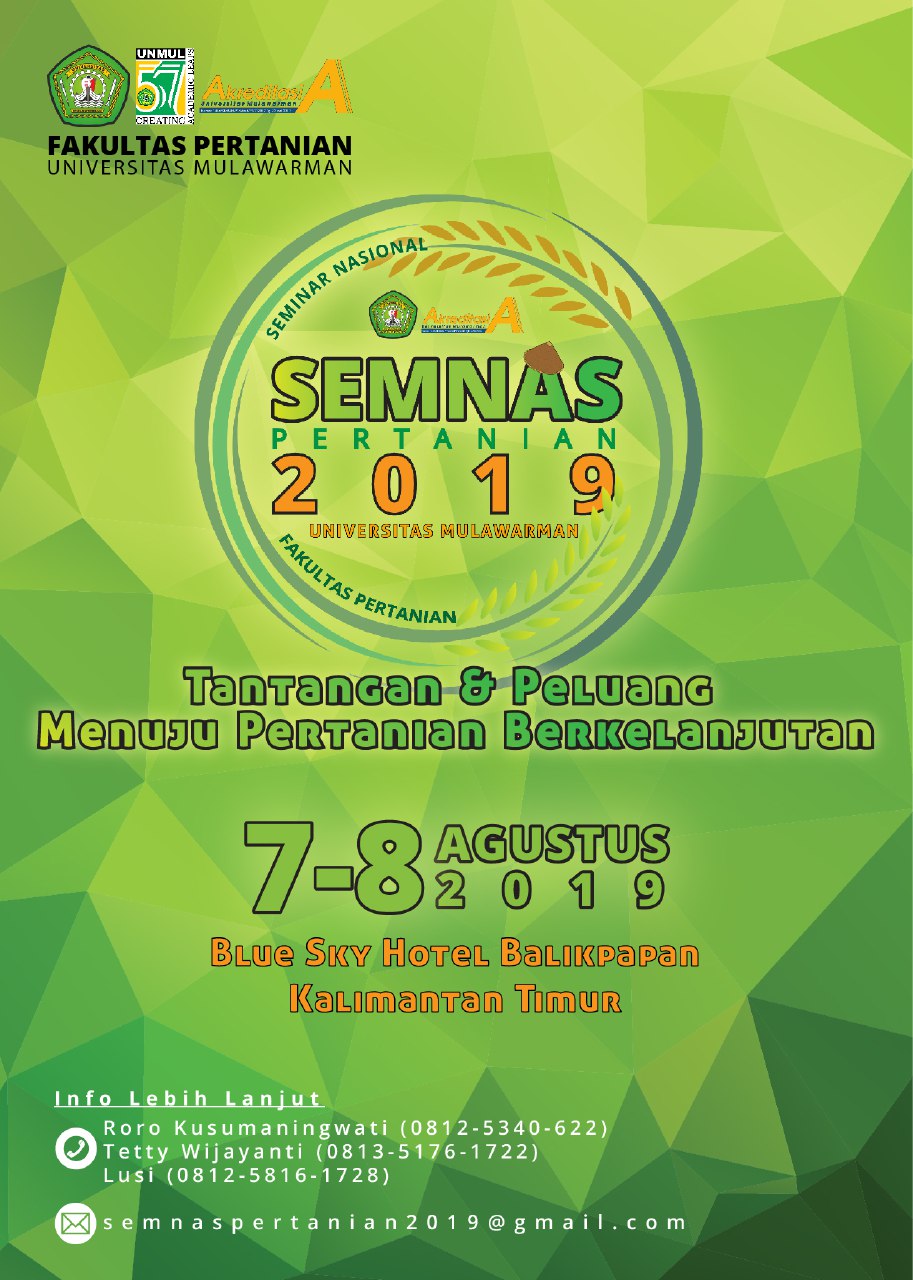 Seminar Nasional Agroekoteknologi 7 - 8 Agustus 2019