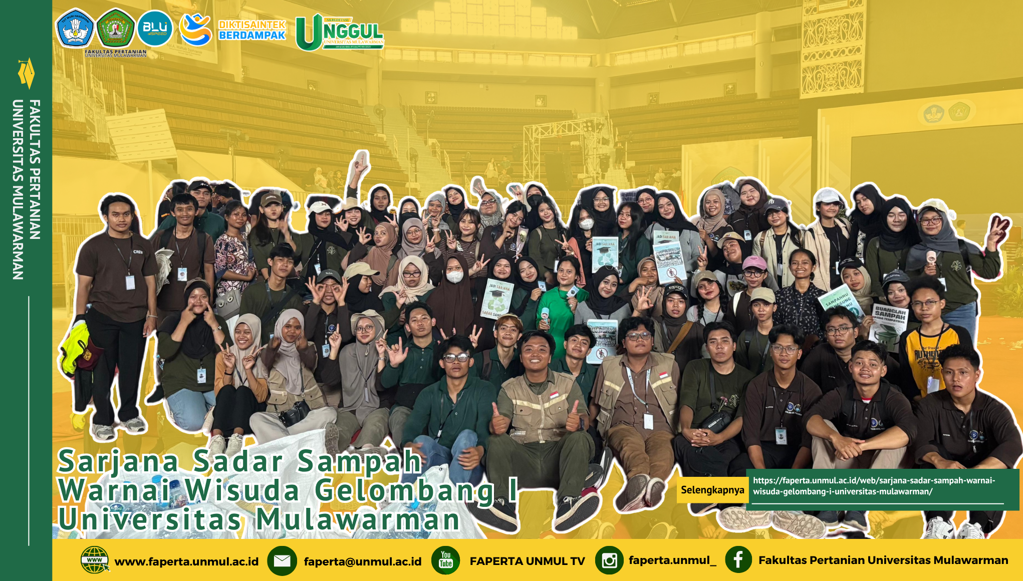 Sarjana Sadar Sampah Warnai Wisuda Gelombang I Universitas Mulawarman