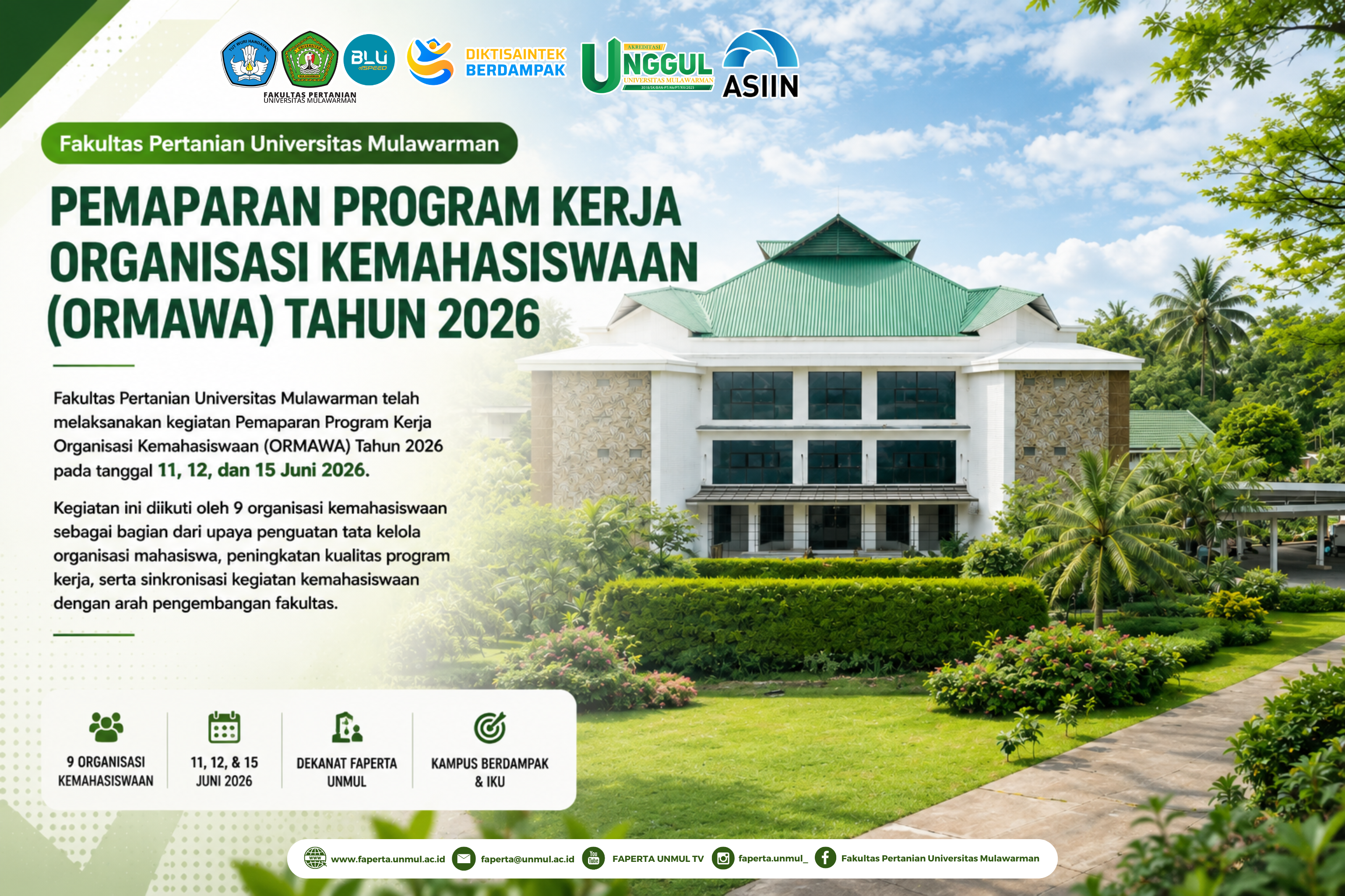 Pemaparan Program Kerja ORMAWA Fakultas Pertanian Universitas Mulawarman Tahun 2026