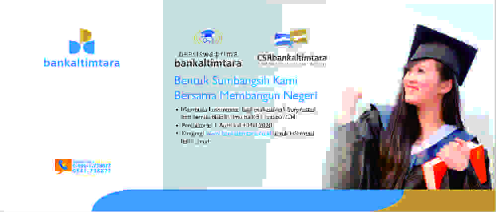 Beasiswa Prima Bankaltimtara 2020
