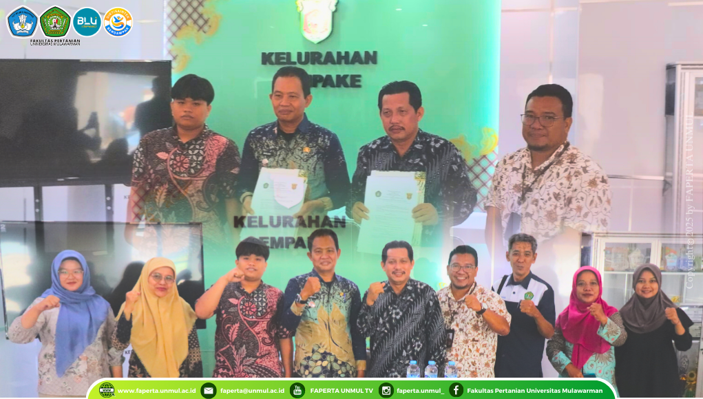 Penandatanganan MOU Kerja Sama Fakultas Pertanian Universitas Mulawarman dan Kelurahan Lempake Kota Samarinda
