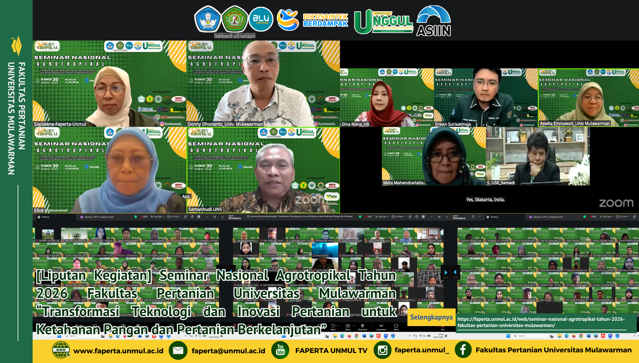 Seminar Nasional Agrotropikal Tahun 2026 Fakultas Pertanian Universitas Mulawarman