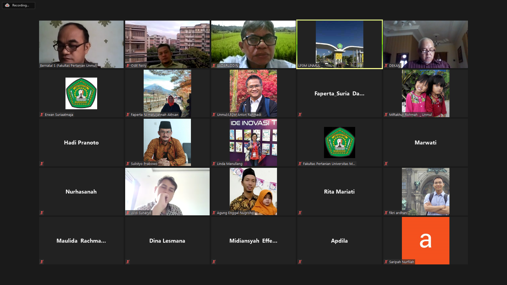 Rapat Tim Akreditasi Program Studi Fakultas Pertanian Universitas Mulawarman