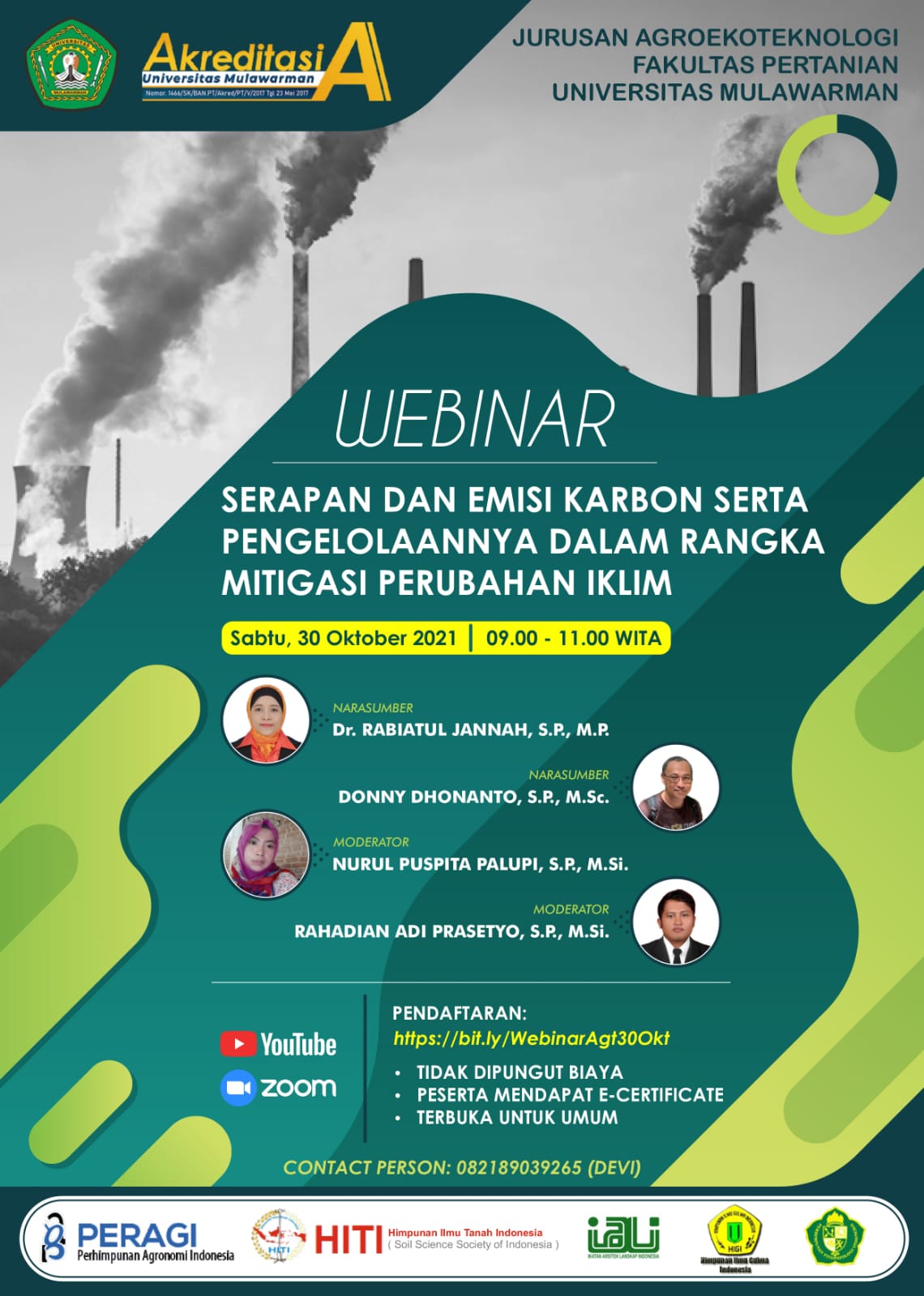 Segera Gabung di Webinar Seri 9 Jurusan Agroekoteknologi Fakultas Pertanian Universitas Mulawarman