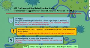 SOP Pelaksanaan Ujian Skripsi / Seminar Online selama masa Tanggap Darurat Covid-19 Fakultas Pertanian – UNMUL