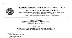 SE Rektor Tentang Jam Kerja dan Protokol Kesehatan