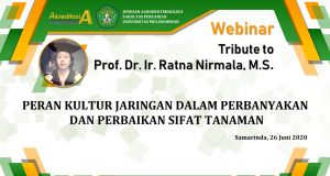 Webinar Tribute to Prof. Dr. Ir. Ratna Nirmala, M.S.