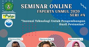 Seminar Online Seri 4 : “Inovasi Teknologi Untuk Pengembangan Hasil Pertanian”