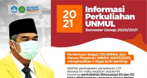 Informasi Perkuliahan UNMUL Semester Genap TA 2020/2021