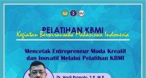 Pelatihan KBMI (Kegiatan Berwirausaha Mahasiswa Indonesia)