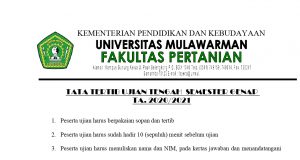 Tata Tertib Ujian Tengah Semester Genap TA. 2020/2021