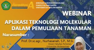 Jangan Lupa Gabung di Webinar Seri 6 Jurusan Agroekoteknologi Fakultas Pertanian