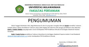 Pengumuman Pendaftaran Wisuda