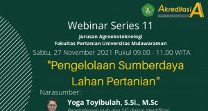 Yuks Join di Webinar Seri 11 Jurusan Agroekoteknologi Fakultas Pertanian Universitas Mulawarman