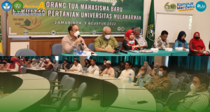 Pertemuan Orang Tua Mahasiswa Baru Fakultas Pertanian Universitas Mulawarman
