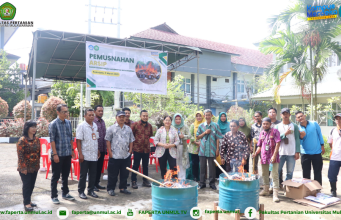 Pemusnahan Arsip Fakultas Pertanian Universitas Mulawarman Tahun 2023