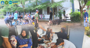 Pemotongan Hewan Qurban Fakultas Pertanian Universitas Mulawarman 1445 H / 2024 M