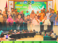 Workshop Pengelola Jurnal JPTroB (Jurnal Pertanian Tropika Basah) Program Studi Magister Pertanian Tropika Basah Fakultas Pertanian