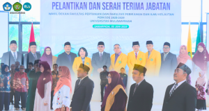 Pelantikan dan Serah Terima Jabatan Wakil Dekan Fakultas Pertanian Universitas Mulawarman Periode 2025-2029