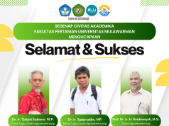 Selamat & Sukses Atas pencapaian membanggakan sebagai Pemulia dalam Pendaftaran Varietas Padi Lokal Kalimantan Timur