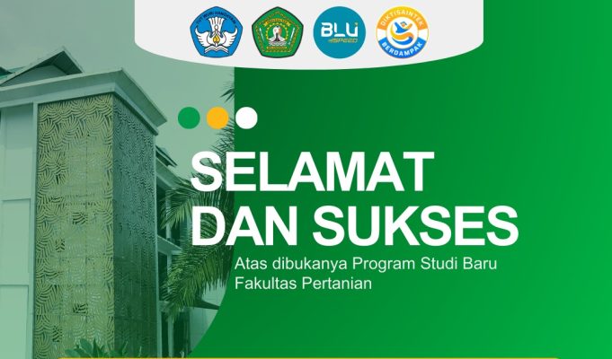 Selamat & Sukses Atas dibukanya Program Studi Baru Fakultas Pertanian Universitas Mulawarman