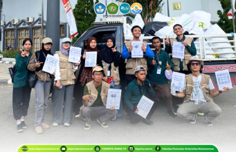 Bank Sampah FAPERTA UNMUL Hadirkan Edukasi Pengelolaan Sampah pada Wisuda Gelombang III Universitas Mulawarman